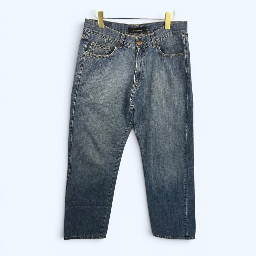 Calvin Klein Men's Straight Leg Denim Jeans medium wash 32x32